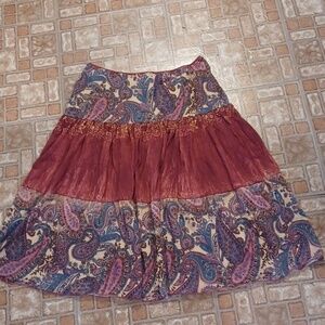 Hot Tempered Y2K  skirt women's size medium bohemian made in the USA